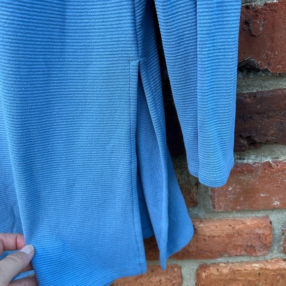 J. Jill Wearever Collection Women's Blue Long Sleeve Ribbed Tunic Top Large - Picture 6 of 7